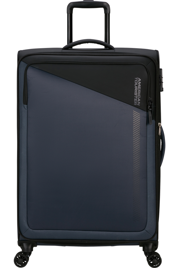 American Tourister Daring Dash Spinner Expandable TSA L  Svart/Gr&aring;