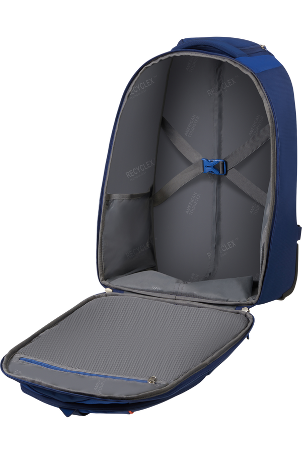 American Tourister Fast Route Laptop Backpack with Wheels Sporty 15.6'  Dark Blue/Blue