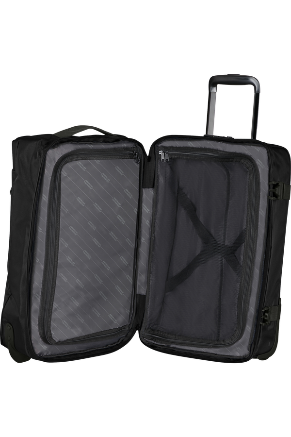 American Tourister Urban Track Duffle with Wheels S  Asphalt Black