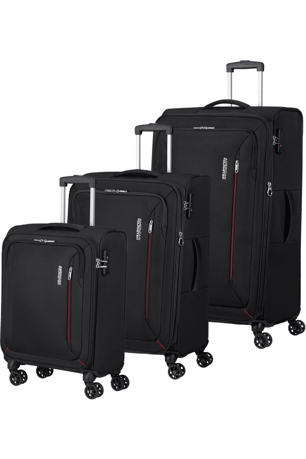 American Tourister Hyperspeed 3 PC SET A  Sotsvart