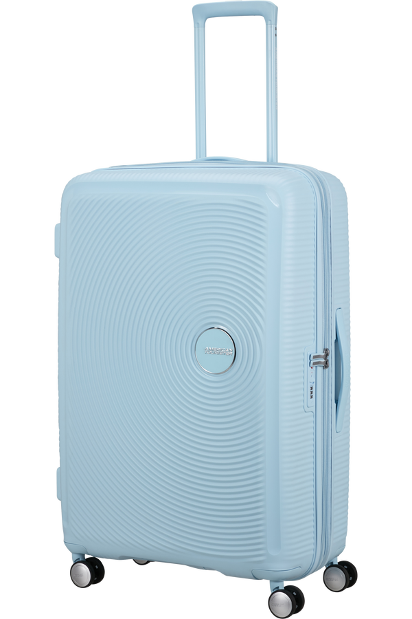 American Tourister SoundBox Spinner TSA Expandable 77cm  Pastellblått American Tourister SoundBox Spinner TSA Expandable 77cm  Pastellblått
