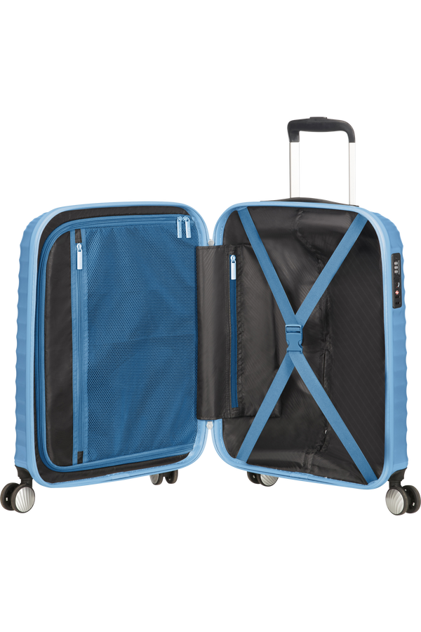 American Tourister Jetglam Spinner TSA 55cm  Metallic Powder Blue