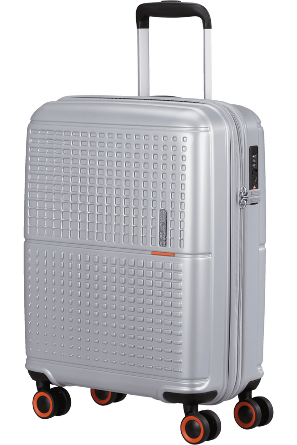 American Tourister Geopop Spinner 55/20 Tsa. 55cm  Metallic Silver