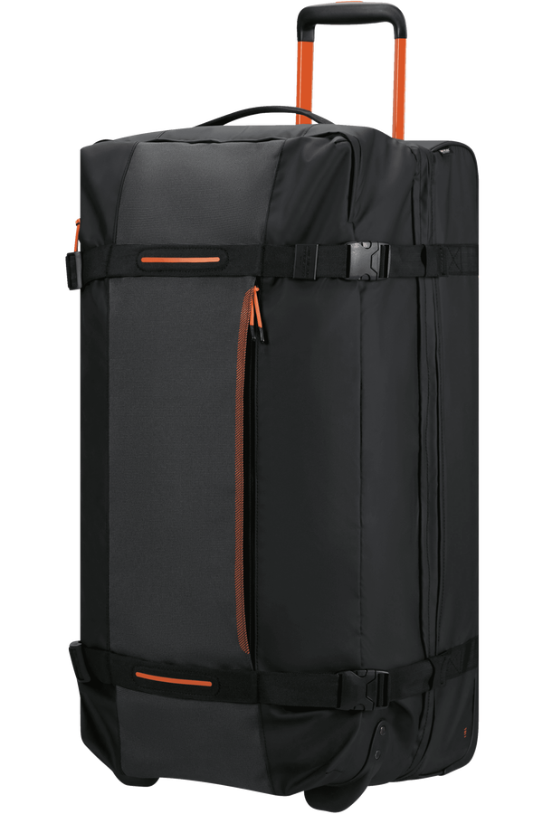 American Tourister Urban Track Duffle with wheels Lmtd L  Svart/Oransje American Tourister Urban Track Duffle with wheels Lmtd L  Svart/Oransje