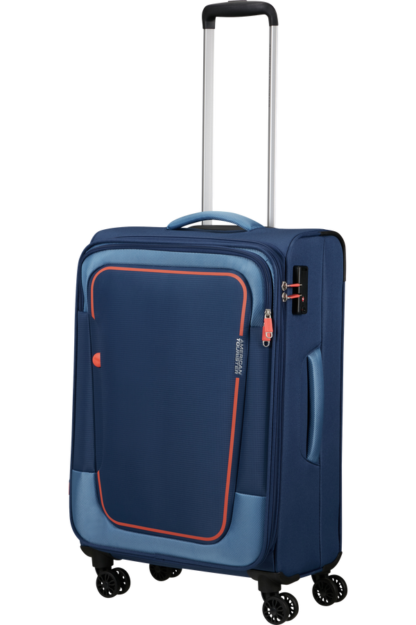 American Tourister Pulsonic Spinner Expandable 68cm  Marinebl&aring;