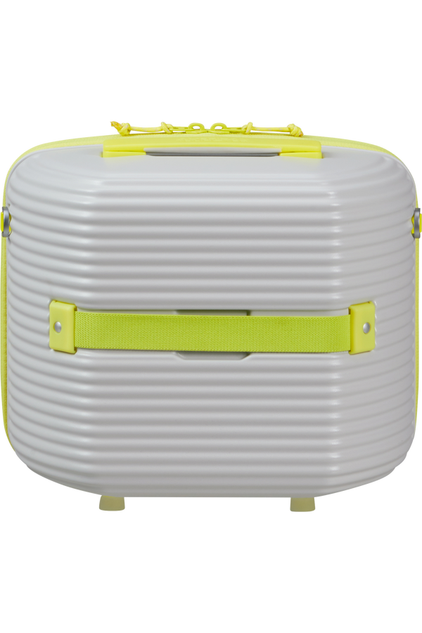 American Tourister Rollio Beauty Case  Light Grey/Lime