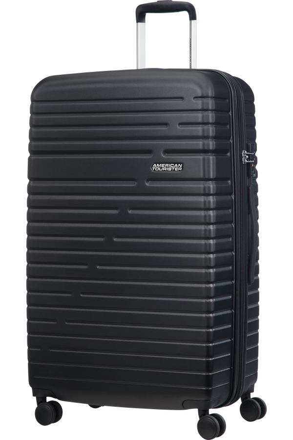 American Tourister Aero Racer Spinner Expandable 79cm  Jet Black American Tourister Aero Racer Spinner Expandable 79cm  Jet Black