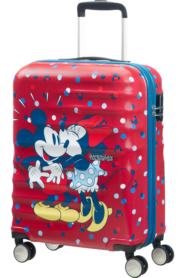 American Tourister Wavebreaker Disney 4-wheel cabin baggage Spinner suitcase 55x40x20cm Minnie Loves Mickey