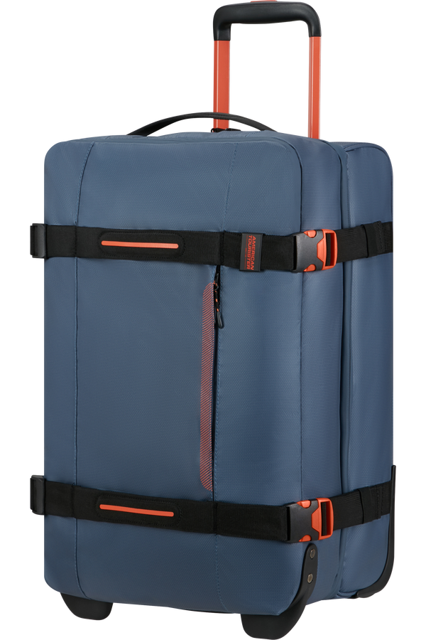 American Tourister Urban Track Duffle with Wheels Coated S  Marinebl&aring;/Oransje