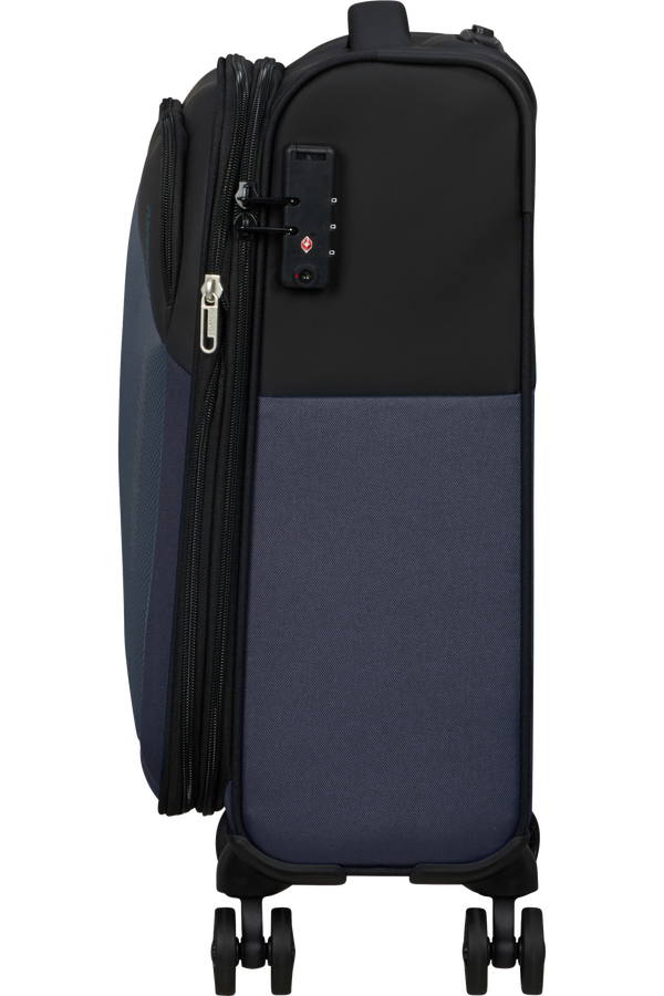 American Tourister Daring Dash Spinner Expandable TSA S  Svart/Gr&aring;