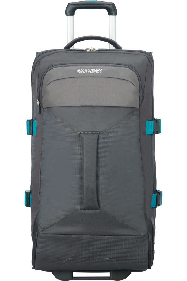 American Tourister Road Quest Duffle with Wheels M  Grey/Turquoise
