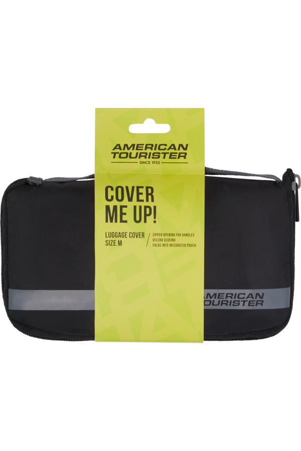 American Tourister American Tourist. Ta Foldable Luggage Cover M  Svart/Gr&aring;