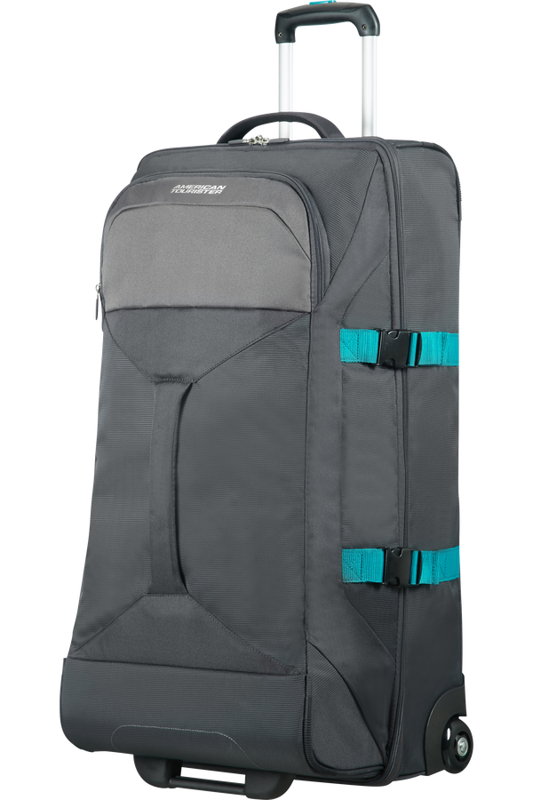 American Tourister Road Quest Duffle with Wheels L  Grey/Turquoise