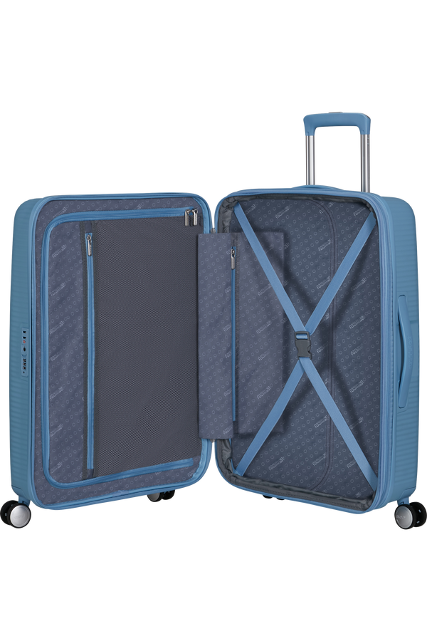 American Tourister SoundBox Spinner TSA Expandable 67cm  Sea Shimmer