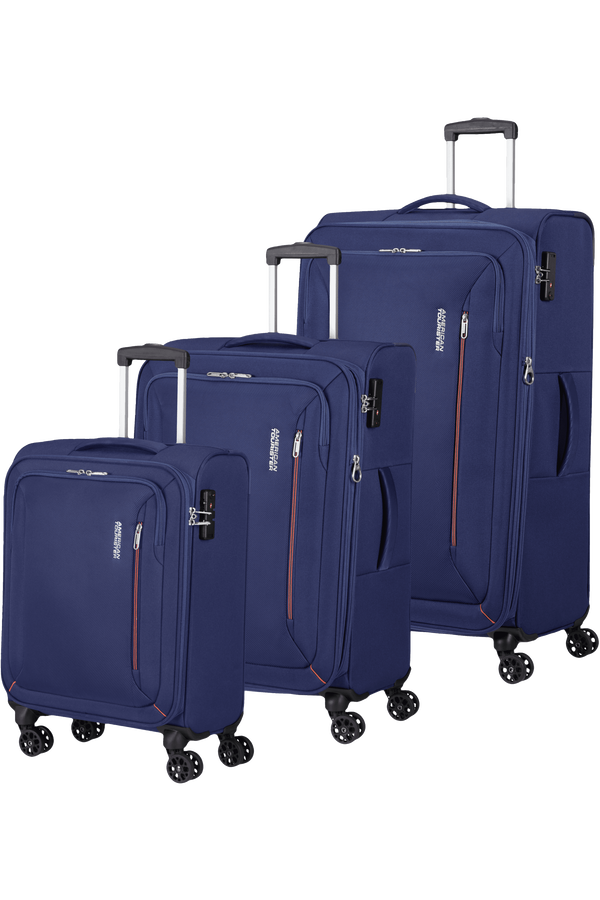 American Tourister Hyperspeed 3 PC SET A  Marineblå