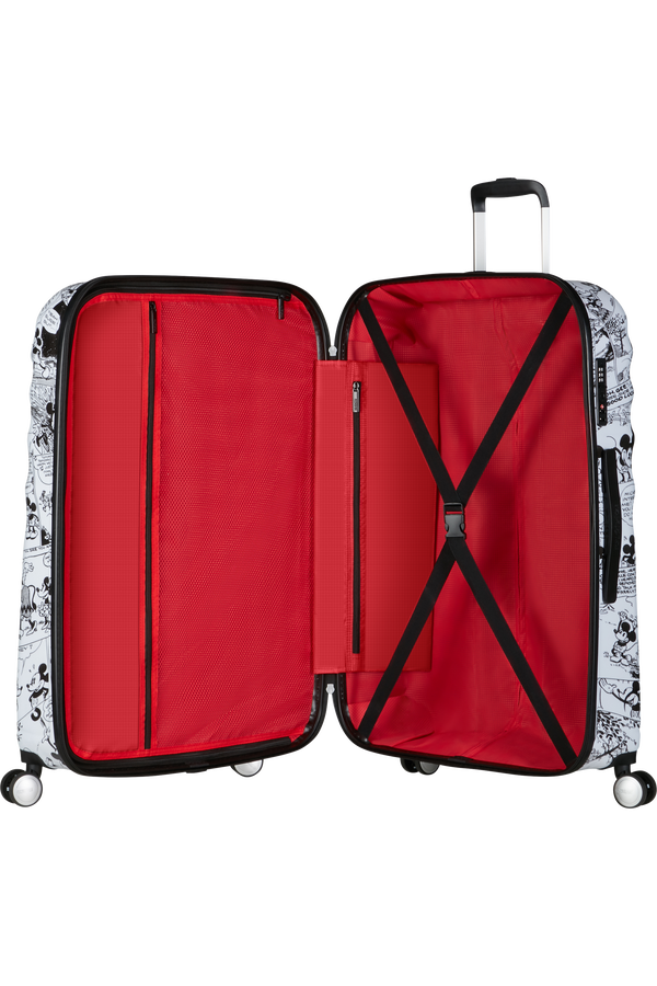 American Tourister Disney Wavebreaker Spinner TSA Disney Fl 77cm  Minnie Comics White