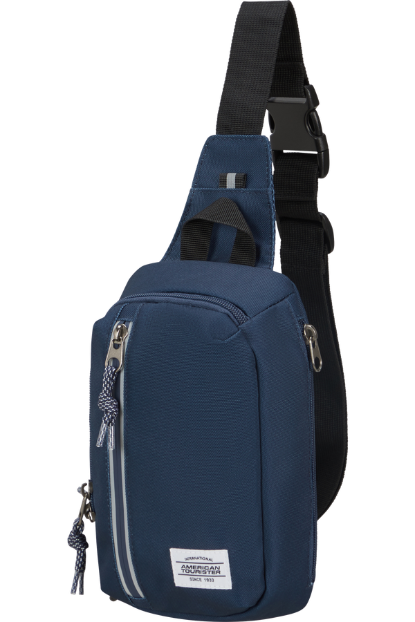 American Tourister Brightup Sling Bag Zip  Marinebl&aring;