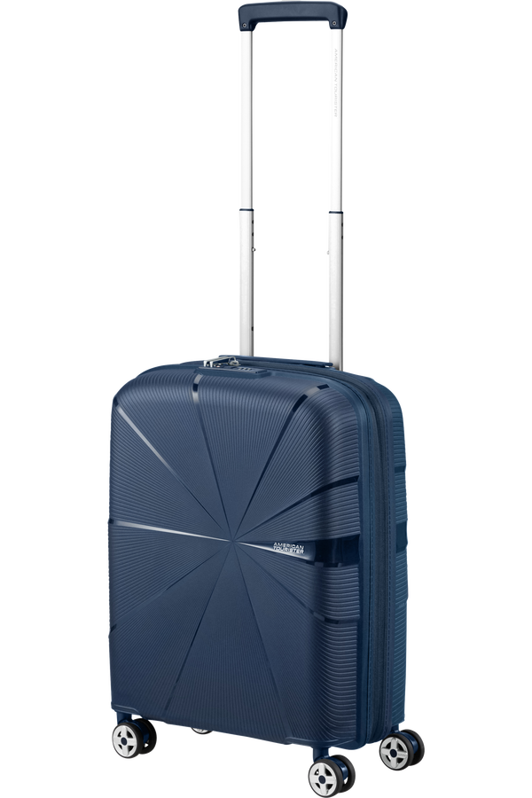 American Tourister Starvibe Spinner Expandable TSA 55cm Marinebl&aring;