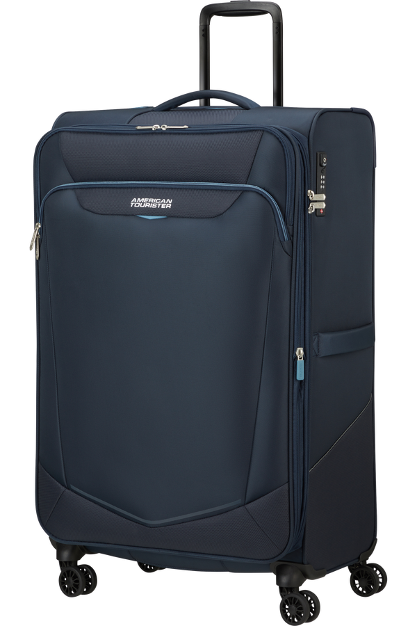 American Tourister SummerRide Spinner L EXP TSA 80cm Marineblå American Tourister SummerRide Spinner L EXP TSA 80cm Marineblå