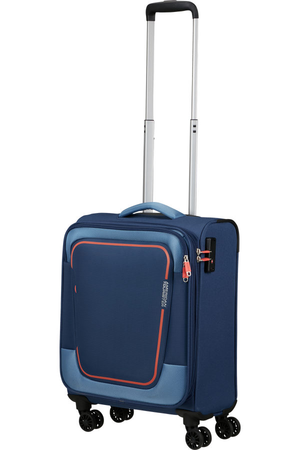American Tourister Pulsonic Spinner Expandable 55cm  Marineblå