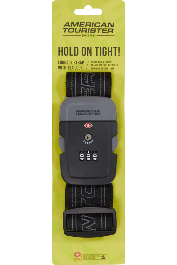 American Tourister American Tourist. Ta Luggage Belt TSA  Svart/Gr&aring;