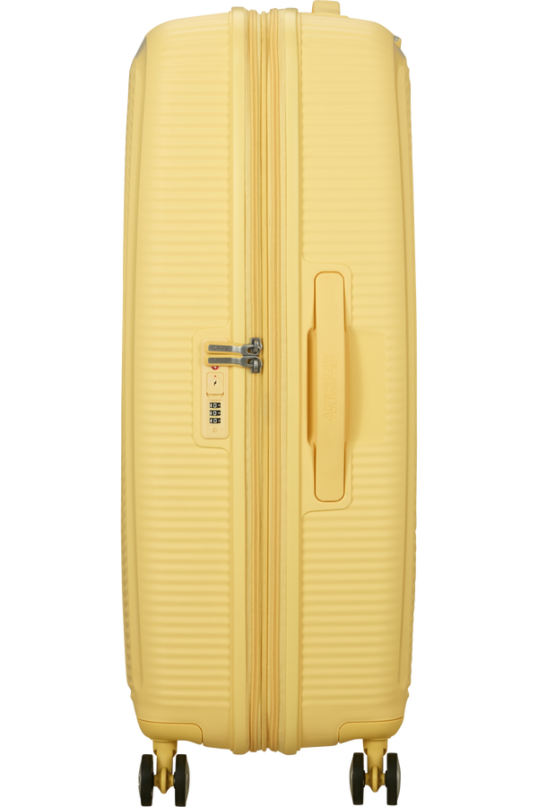 American Tourister SoundBox Spinner TSA Expandable 77cm  Pastel Yellow American Tourister SoundBox Spinner TSA Expandable 77cm  Pastel Yellow