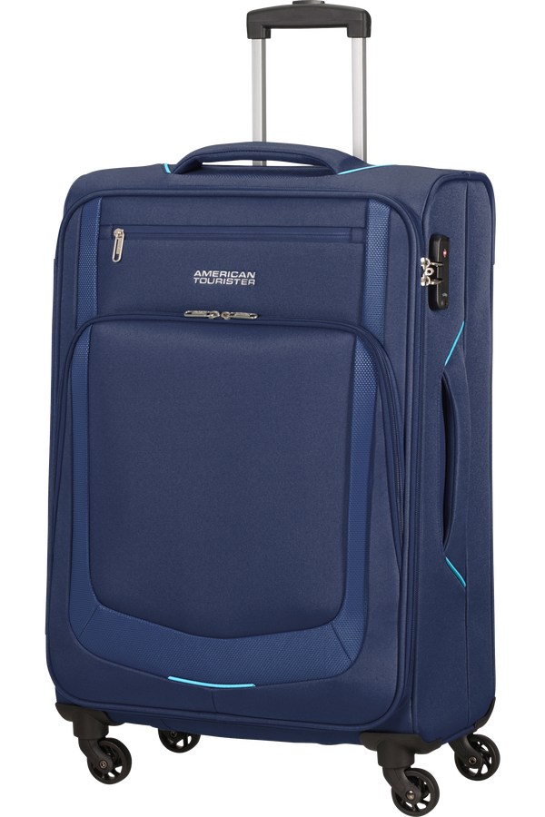 American Tourister Summer Session Spinner TSA M  Dark Blue/Light Blue