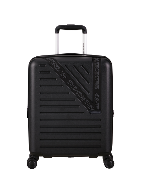 Dynabelt 55cm H&aring;ndbagasje | American Tourister Dynabelt Spinner EXP TSA 55cm  Volcano Black
