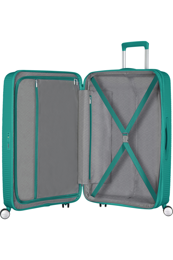 American Tourister Soundbox Spinner TSA Expandable 77cm  Forest Green