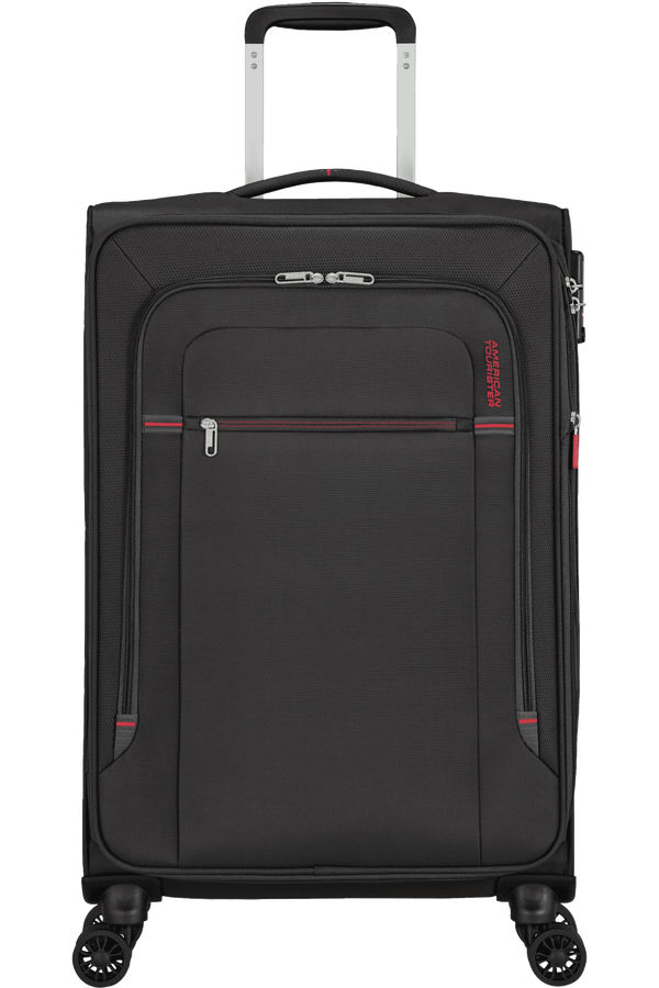 American Tourister Crosstrack Spinner Expandable 67cm  Grey/Red