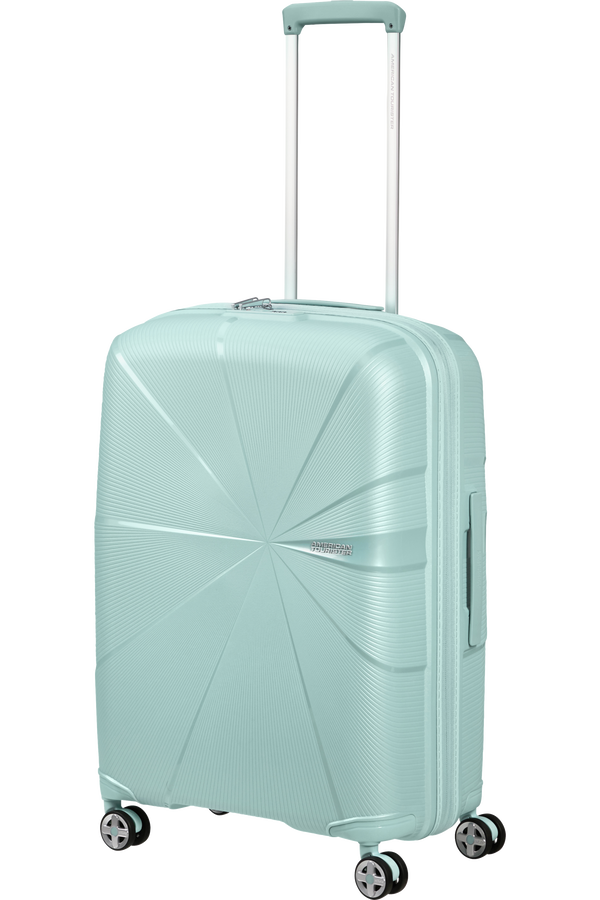 American Tourister StarVibe Spinner Expandable TSA 67cm  Metallic Surf Blue American Tourister StarVibe Spinner Expandable TSA 67cm  Metallic Surf Blue