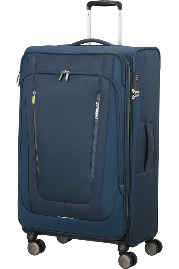 American Tourister Wanderlite Spinner EXP TSA L  Mørk marine