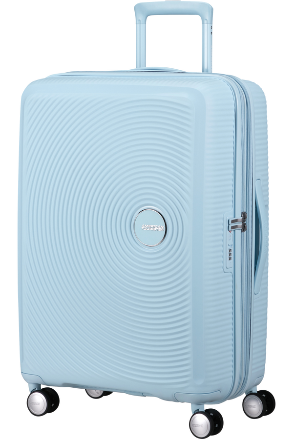 American Tourister SoundBox Spinner TSA Expandable 67cm  Pastellbl&aring;tt