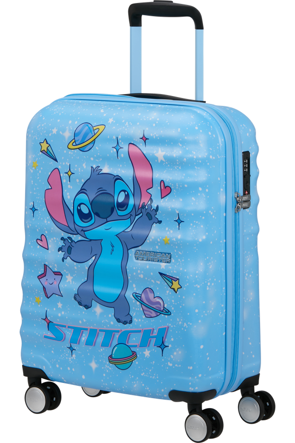 Disney Wavebreaker 55cm H&aring;ndbagasje | American Tourister Disney Wavebreaker Spinner TSA Disney Fl 55cm  Stitch Universe