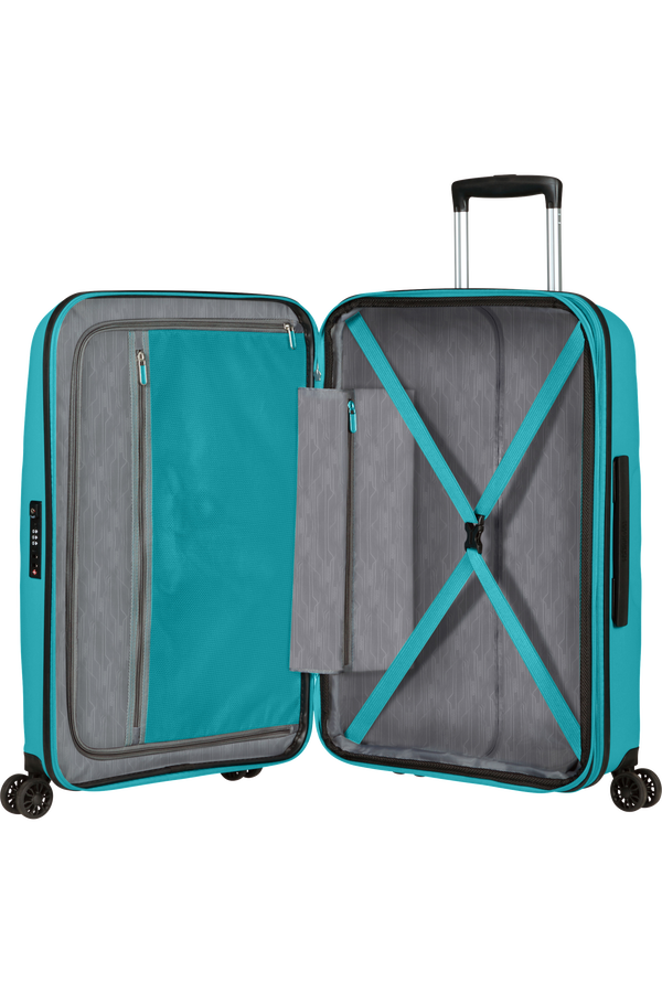American Tourister Bon Air Dlx Spinner TSA Expandable 66cm  Deep Turquoise American Tourister Bon Air Dlx Spinner TSA Expandable 66cm  Deep Turquoise