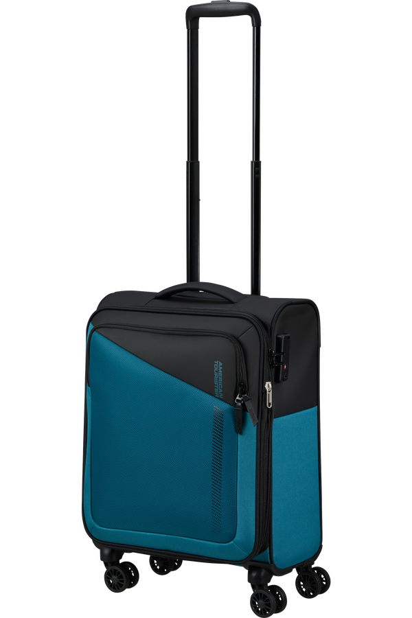 American Tourister Daring Dash Spinner Expandable TSA S  Svart/Blå American Tourister Daring Dash Spinner Expandable TSA S  Svart/Blå