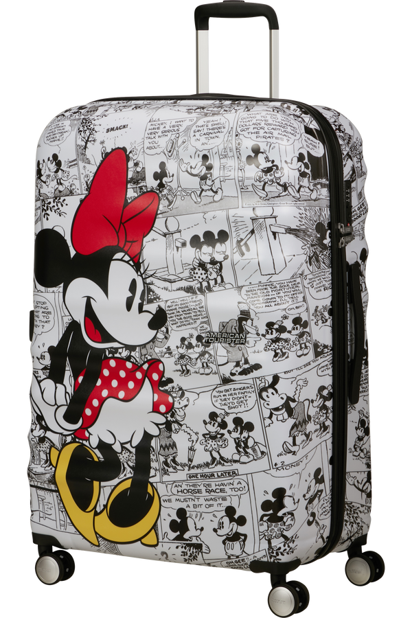 American Tourister Disney Wavebreaker Spinner TSA Disney Fl 77cm  Minnie Comics White
