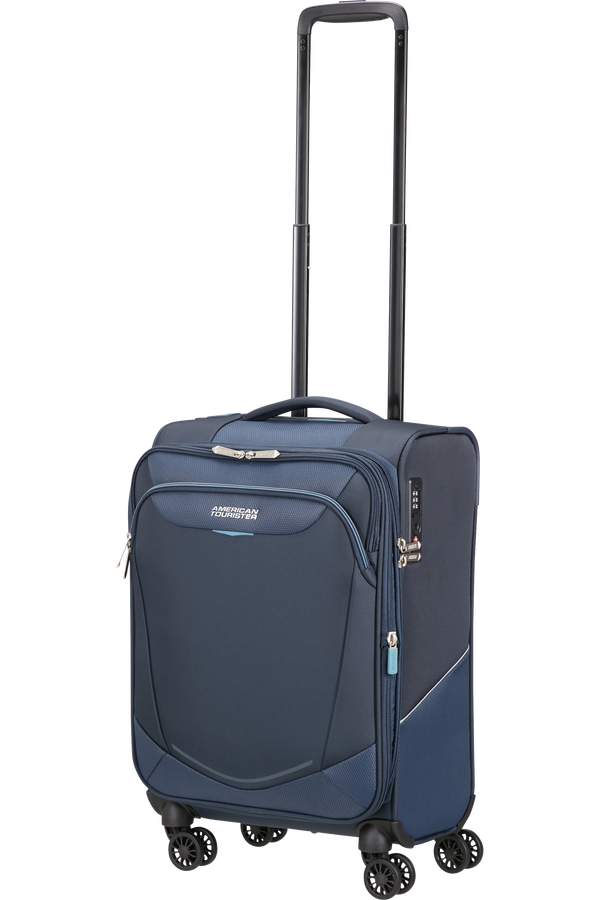 American Tourister SummerRide Spinner Expandable TSA 55cm L35  Marineblå American Tourister SummerRide Spinner Expandable TSA 55cm L35  Marineblå