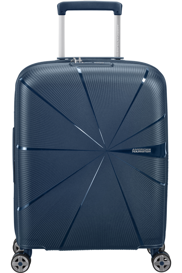 American Tourister Starvibe Spinner Expandable TSA 55cm Marineblå