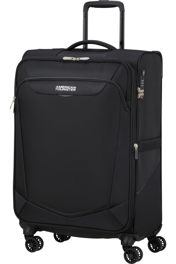 American Tourister SummerRide Spinner M EXP TSA 69cm Svart American Tourister SummerRide Spinner M EXP TSA 69cm Svart