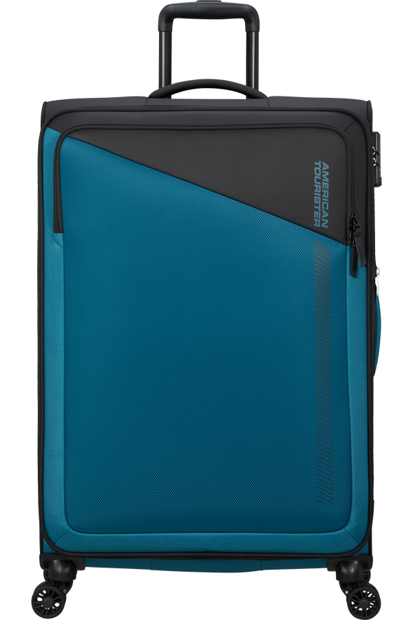 American Tourister Daring Dash Spinner Expandable TSA L  Svart/Blå