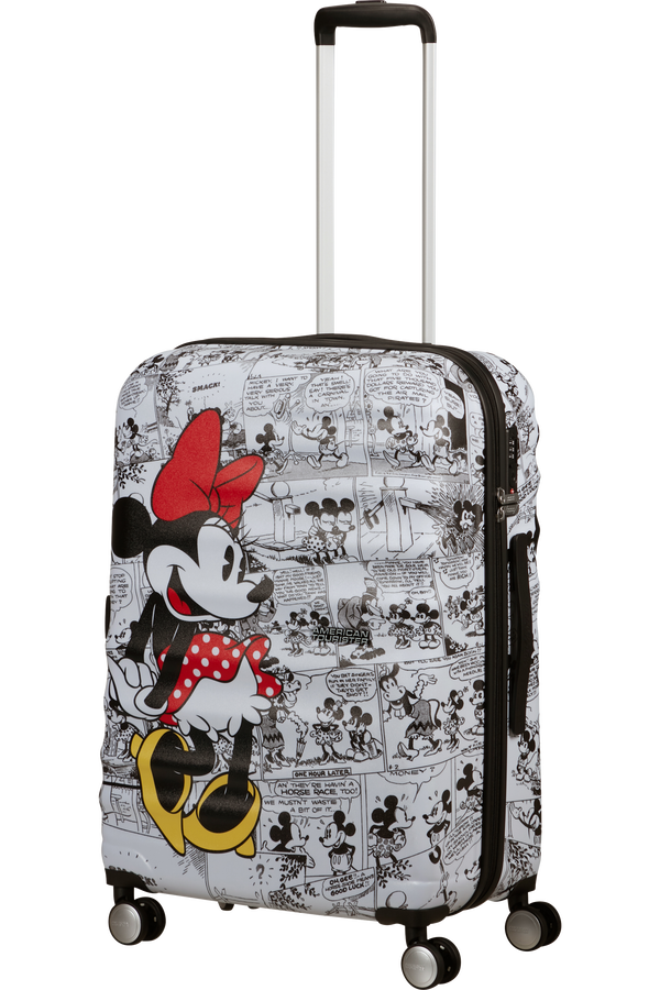 American Tourister Disney Wavebreaker Spinner TSA Disney Fl 67cm  Minnie Comics White
