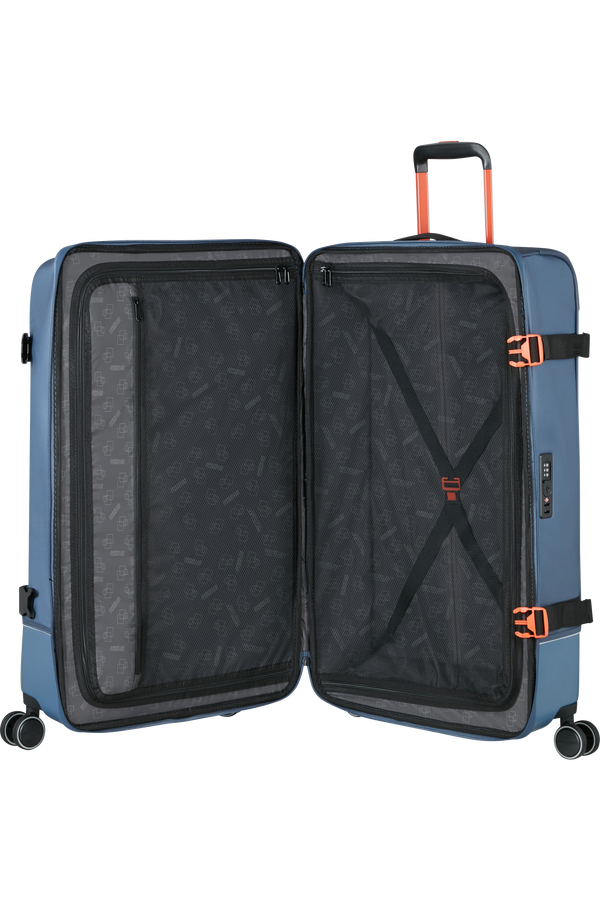 American Tourister Urban Track Spinner L TSA Coated 79cm  Marinebl&aring;/Oransje