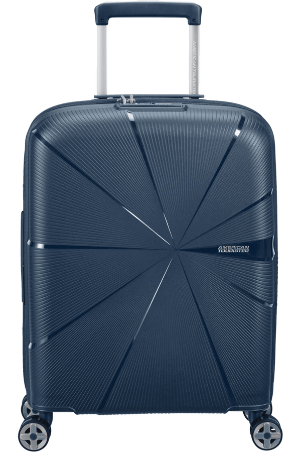 American Tourister Starvibe Spinner Expandable TSA 55cm  Marineblå