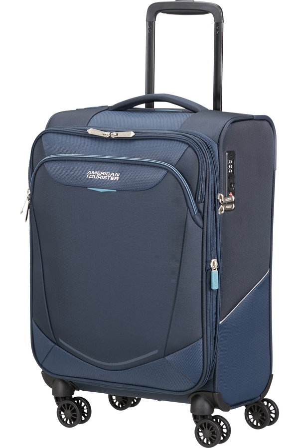 American Tourister SummerRide Spinner Expandable TSA 55cm L35  Marineblå American Tourister SummerRide Spinner Expandable TSA 55cm L35  Marineblå