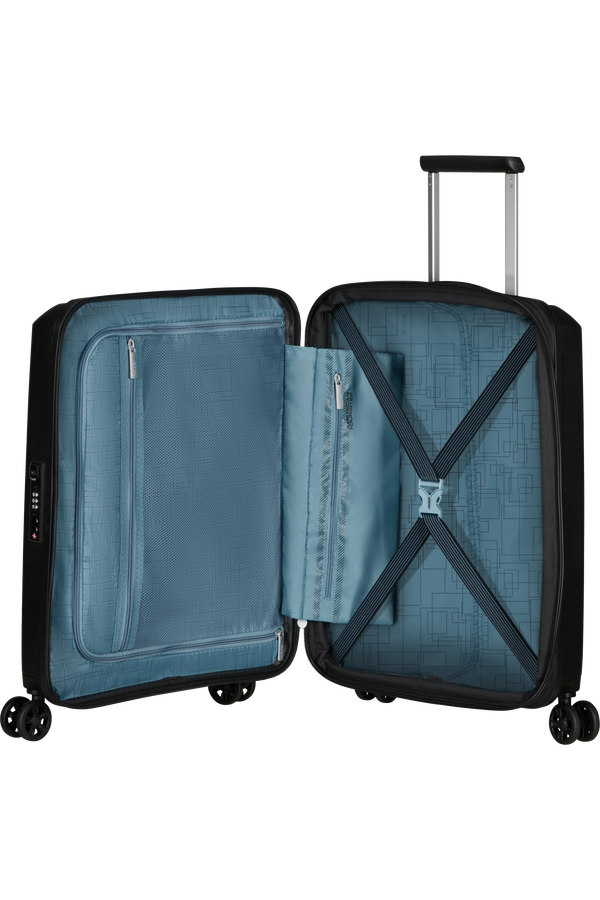 American Tourister Aerostep Spinner 55/20 Exp Tsa 55cm  Svart