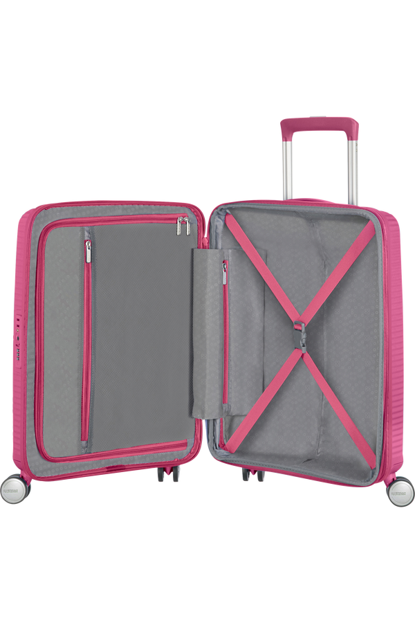 American Tourister Soundbox Spinner TSA Expandable 55cm  Magenta American Tourister Soundbox Spinner TSA Expandable 55cm  Magenta