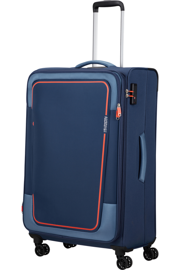 American Tourister Pulsonic Spinner Expandable 81cm  Marineblå