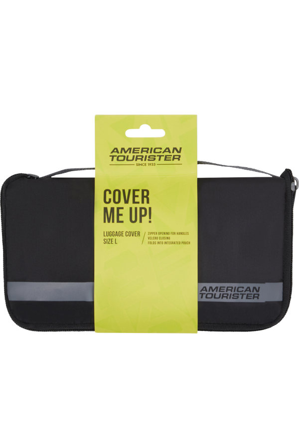 American Tourister American Tourist. Ta Foldable Luggage Cover L  Svart/Gr&aring;