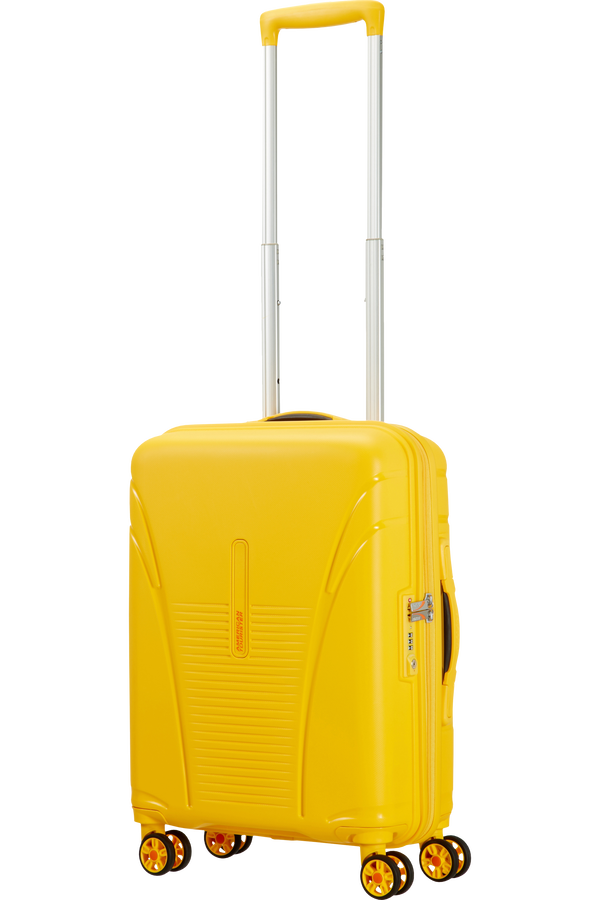 American Tourister Skytracer 4-wheel cabin baggage Spinner suitcase 40x55x20cm  Saffron Yellow